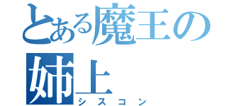 とある魔王の姉上（シスコン）