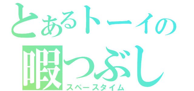 とあるトーイの暇つぶし（スペースタイム）