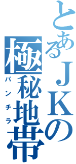 とあるＪＫの極秘地帯（パンチラ）