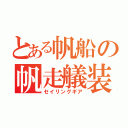 とある帆船の帆走艤装（セイリングギア）