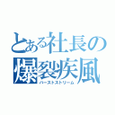 とある社長の爆裂疾風弾（バーストストリーム）