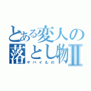 とある変人の落とし物Ⅱ（ヤバイもの）