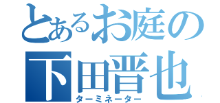 とあるお庭の下田晋也（ターミネーター）