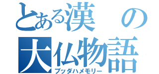 とある漢の大仏物語（ブッダハメモリー）