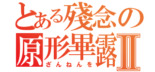 とある殘念の原形畢露Ⅱ（ざんねんを）