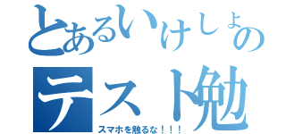 とあるいけしょのテスト勉強（スマホを触るな！！！）