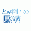 とある阿囧の馬鈴薯（他馬的）