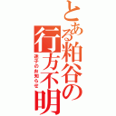 とある粕谷の行方不明（迷子のお知らせ）