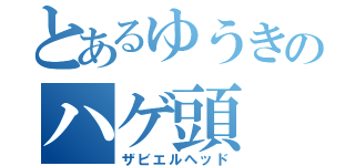 とあるゆうきのハゲ頭（ザビエルヘッド）