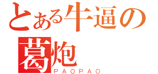 とある牛逼の葛炮（ＰＡＯＰＡＯ）