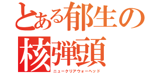 とある郁生の核弾頭（ニュークリアウォーヘッド）