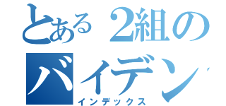 とある２組のバイデン教（インデックス）