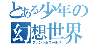 とある少年の幻想世界（ファントムワールド）