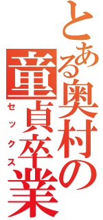 とある奥村の童貞卒業（セックス）