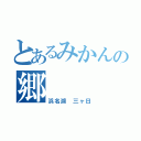 とあるみかんの郷（浜名湖　三ヶ日）