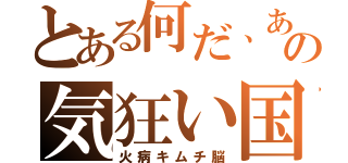 とある何だ、あの気狂い国（火病キムチ脳）