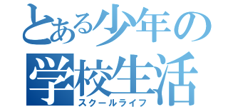 とある少年の学校生活（スクールライフ）