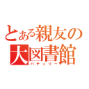 とある親友の大図書館（パチュリー）