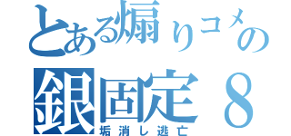 とある煽りコメントの銀固定８割（垢消し逃亡）