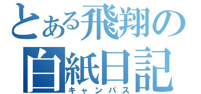 とある飛翔の白紙日記（キャンパス）