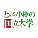 とある小樽の国立大学（オーユーシー）