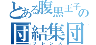 とある腹黒王子の団結集団（フレンズ）