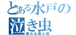 とある水戸の泣き虫（鳥のお面小僧）