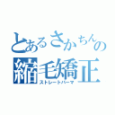 とあるさかちんの縮毛矯正（ストレートパーマ）