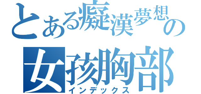 とある癡漢夢想の女孩胸部（インデックス）