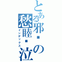 とある邪熦の愁睦❃泣（インデックス）