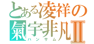 とある凌祥の氣宇非凡Ⅱ（ハンサム）