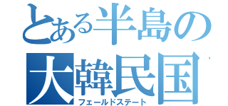 とある半島の大韓民国（フェールドステート）