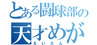 とある闘球部の天才めがね（えいたん）