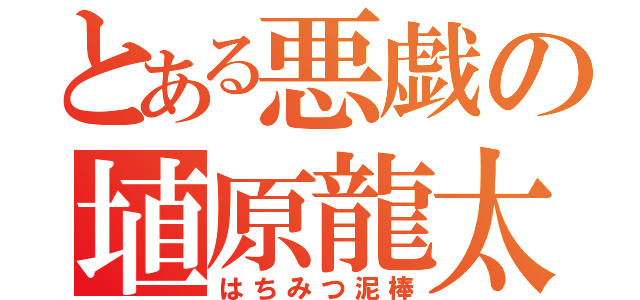 とある悪戯の埴原龍太（はちみつ泥棒）