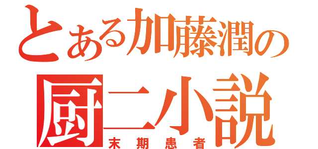 とある加藤潤の厨二小説（末期患者）