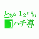 とある１２月５日の１パチ導入（）