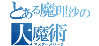 とある魔理沙の大魔術（マスタースパーク）