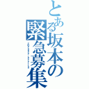 とある坂本の緊急募集（Ｅｍｅｒｇｅｎｃｙ ｒｅｃｒｕｉｔｉｎｇ）