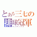 とある三七の排球冠軍（インデックス）