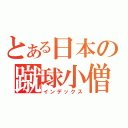 とある日本の蹴球小僧（インデックス）