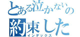 とある泣かないの約束した（インデックス）