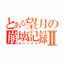 とある望月の崩壊記録Ⅱ（おにいたん）