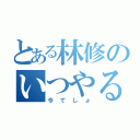 とある林修のいつやるの（今でしょ）