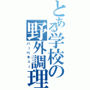 とある学校の野外調理（バーベキュー）