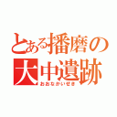 とある播磨の大中遺跡（おおなかいせき）