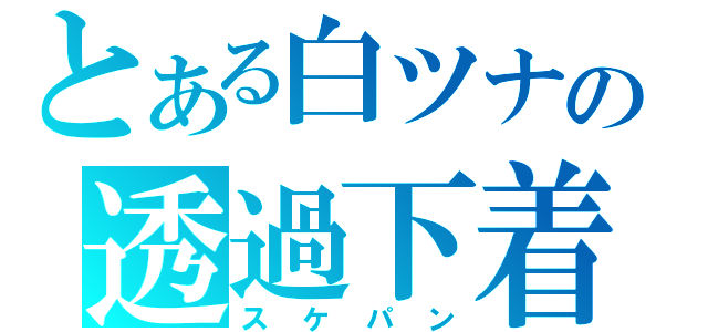 とある白ツナの透過下着（スケパン）