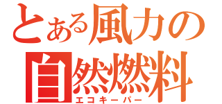 とある風力の自然燃料（エコキーパー）