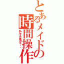 とあるメイドの時間操作（私にそんな能力は・・・）