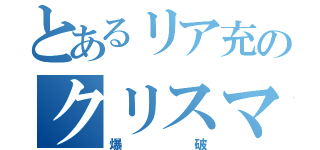 とあるリア充のクリスマス（爆破）