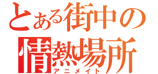 とある街中の情熱場所（アニメイト）